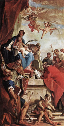 Madonna com criança e santos