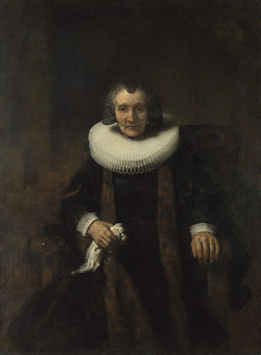 Retrato de Margaretha De Geer (Rembrandt) - Reprodução com Qualidade Museu