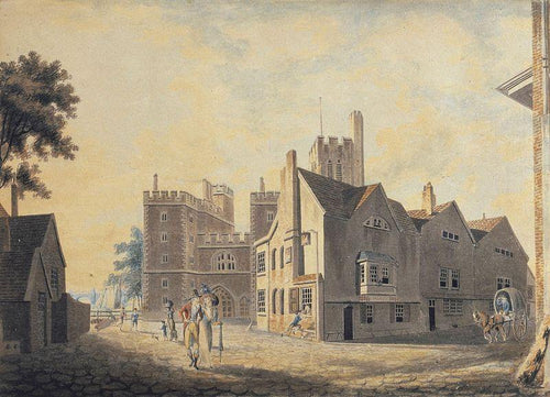 Vista do Palácio dos Arcebispos, Lambeth (Joseph Mallord William Turner) - Reprodução com Qualidade Museu