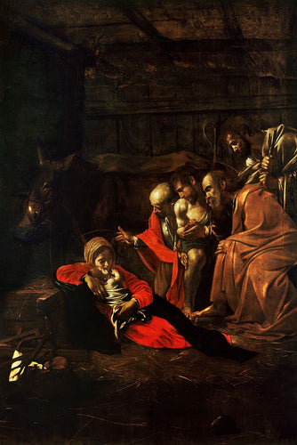 Adoração dos Pastores (Caravaggio) - Reprodução com Qualidade Museu