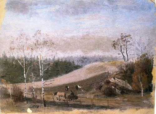 Trabalho de outono no campo (Edvard Munch) - Reprodução com Qualidade Museu