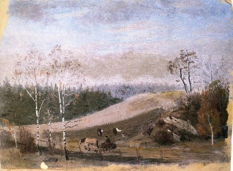 Trabalho de outono no campo (Edvard Munch) - Reprodução com Qualidade Museu