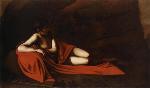 João Batista reclinado (Caravaggio) - Reprodução com Qualidade Museu