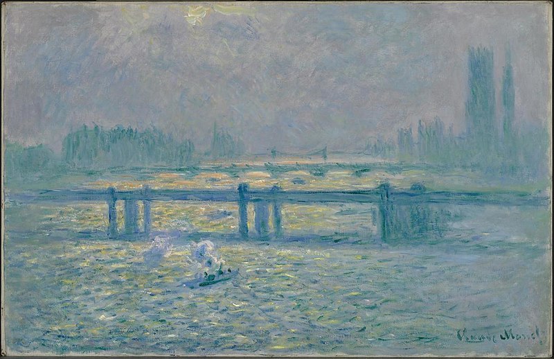 Ponte Charing Cross, reflexões sobre o Tamisa (Claude Monet) - Reprodução com Qualidade Museu