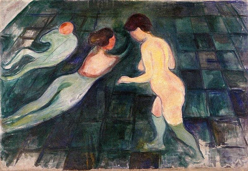 Mulheres tomando banho (Edvard Munch) - Reprodução com Qualidade Museu