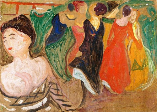 Cena de bordel (Edvard Munch) - Reprodução com Qualidade Museu