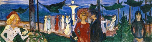 Dança na praia The Linde Frieze (Edvard Munch) - Reprodução com Qualidade Museu