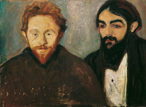Paul Herrmann e Paul Contard (Edvard Munch) - Reprodução com Qualidade Museu