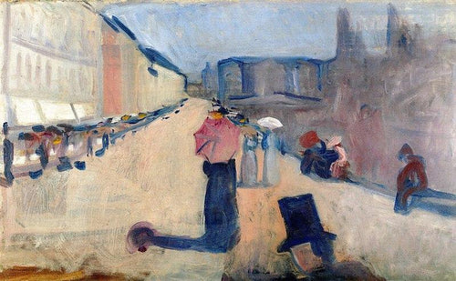 De Karl Johan (Edvard Munch) - Reprodução com Qualidade Museu