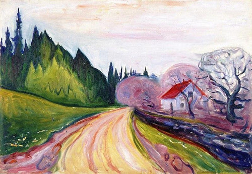 The Road To Borre (Edvard Munch) - Reprodução com Qualidade Museu