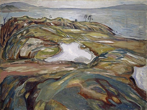 Paisagem Costeira (Edvard Munch) - Reprodução com Qualidade Museu