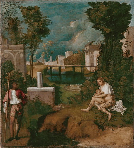 A tempestade (Giorgione) - Reprodução com Qualidade Museu