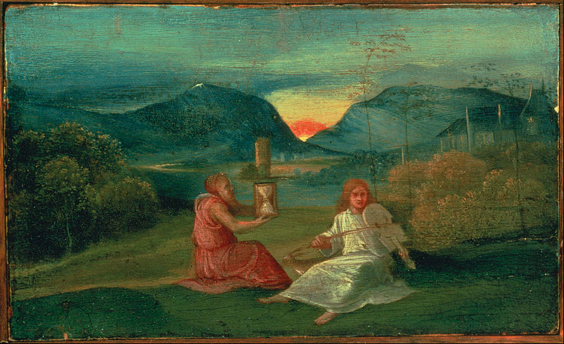Ampulheta (Giorgione) - Reprodução com Qualidade Museu