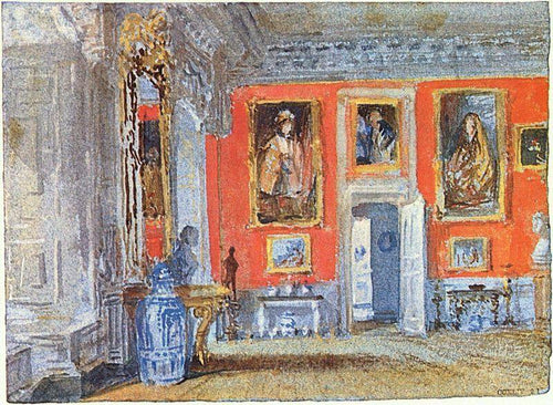 The Red Room em Petworth House, Sussex (Joseph Mallord William Turner) - Reprodução com Qualidade Museu