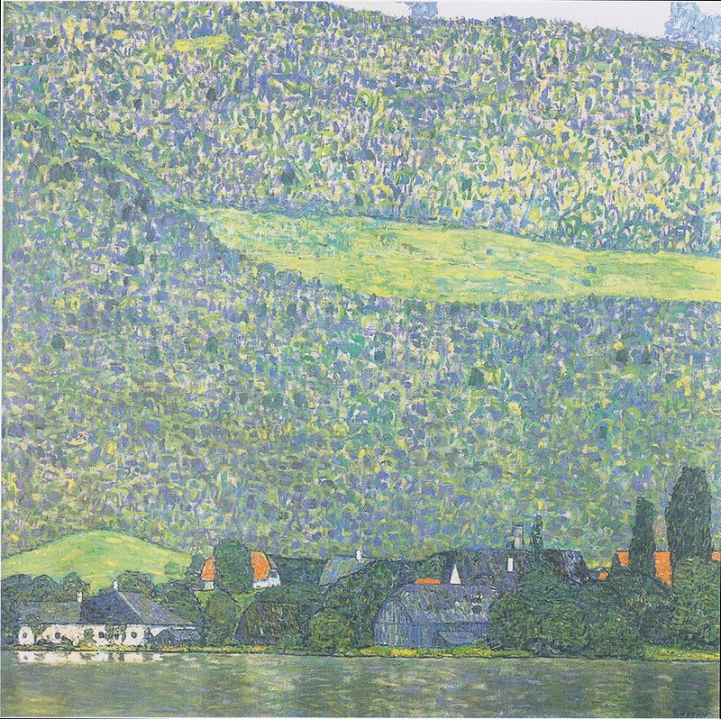 Litzlberg no lago Attersee (Gustav Klimt) - Reprodução com Qualidade Museu