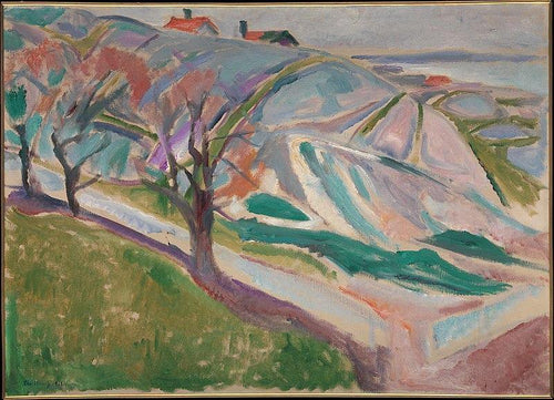 Paisagem de Kragero (Edvard Munch) - Reprodução com Qualidade Museu