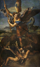 Carregar imagem no visualizador da galeria, São Miguel vencendo Satanás (Rafael) - Reprodução com Qualidade Museu
