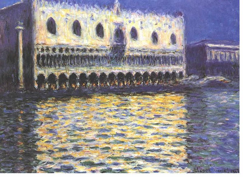 O Palazzo Ducale (Claude Monet) - Reprodução com Qualidade Museu
