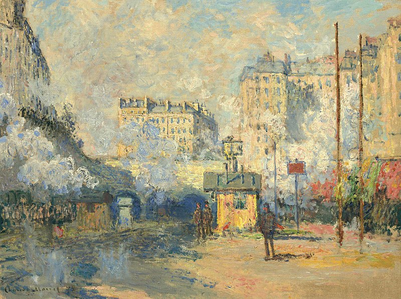 Estação Saint Lazare, efeito da luz solar (Claude Monet) - Reprodução com Qualidade Museu
