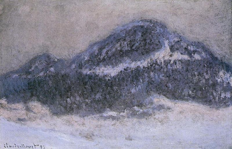 Monte Kolsaas com tempo nublado (Claude Monet) - Reprodução com Qualidade Museu