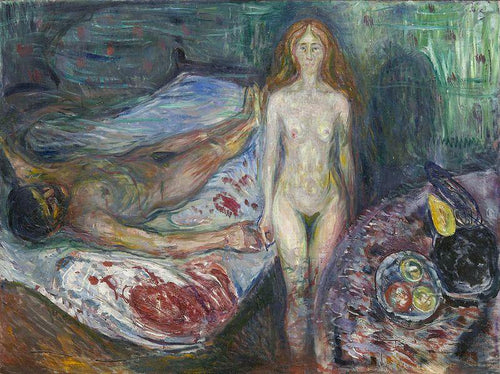 Morte de Marat (Edvard Munch) - Reprodução com Qualidade Museu