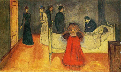 A mãe e o filho mortos (Edvard Munch) - Reprodução com Qualidade Museu