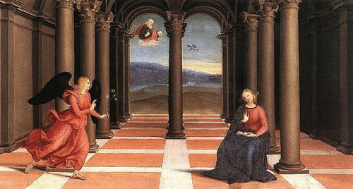 A Anunciação (Rafael) - Reprodução com Qualidade Museu