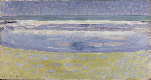 Mar após o pôr do sol (Piet Mondrian) - Reprodução com Qualidade Museu