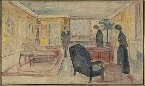 Cenografia para fantasmas de Henrik Imsens (Edvard Munch) - Reprodução com Qualidade Museu
