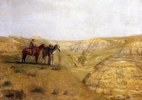 Cowboys nas Terras Ruins (Thomas Eakins) - Reprodução com Qualidade Museu