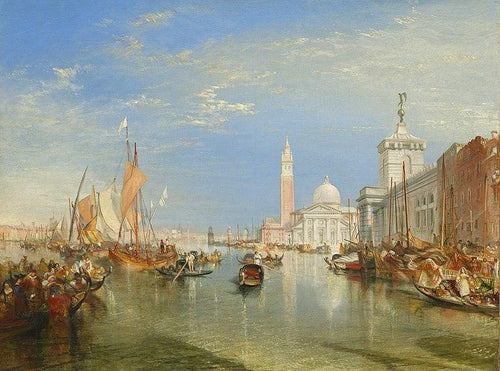 Veneza - Dogana e San Giorgio Maggiore (Joseph Mallord William Turner) - Reprodução com Qualidade Museu