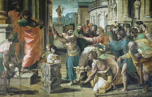 O Sacrifício em Listra (Rafael) - Reprodução com Qualidade Museu