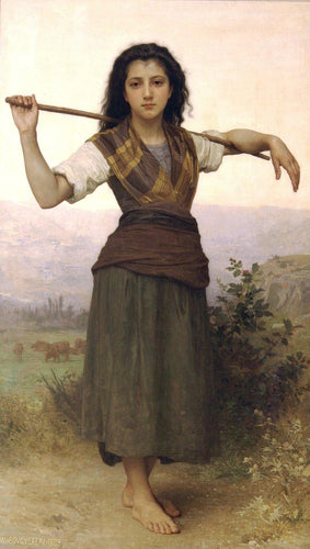 A pastorinha (William-Adolphe Bouguereau) - Reprodução com Qualidade Museu