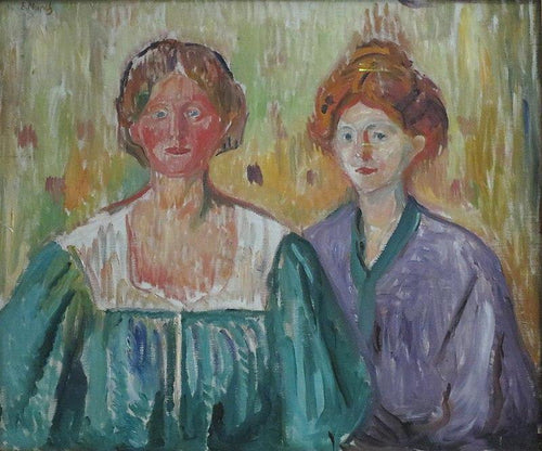Olga e Rosa Meissner (Edvard Munch) - Reprodução com Qualidade Museu