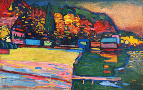 Lago Starnberg (Wassily Kandinsky) - Reprodução com Qualidade Museu