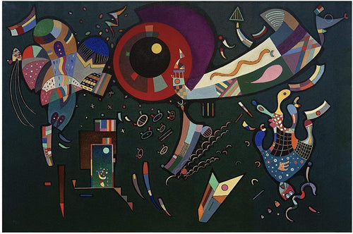Em torno do círculo (Wassily Kandinsky) - Reprodução com Qualidade Museu