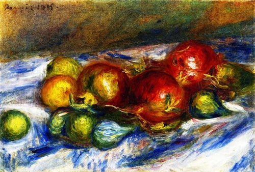 Natureza morta com figos (Pierre-Auguste Renoir) - Reprodução com Qualidade Museu