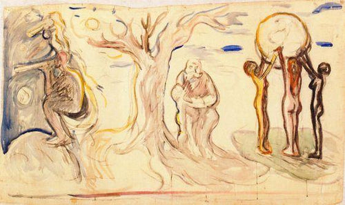 Astronomia, História e Geografia (Edvard Munch) - Reprodução com Qualidade Museu