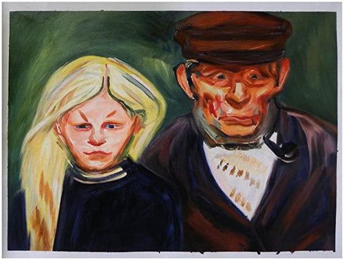 Velho pescador e sua filha (Edvard Munch) - Reprodução com Qualidade Museu