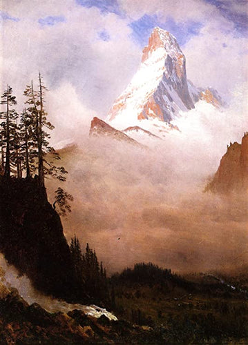 O Matterhorn (Albert Bierstadt) - Reprodução com Qualidade Museu