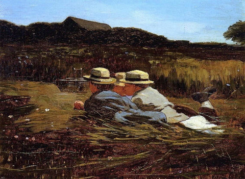 Os apanhadores de pássaros (Winslow Homer) - Reprodução com Qualidade Museu