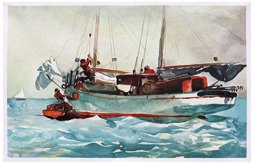 Tomando Provisões (Winslow Homer) - Reprodução com Qualidade Museu