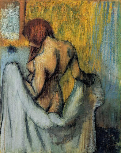 Mulher Com Uma Toalha (Edgar Degas) - Reprodução com Qualidade Museu