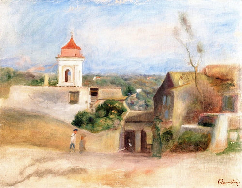 Paisagem e Capela (Pierre-Auguste Renoir) - Reprodução com Qualidade Museu