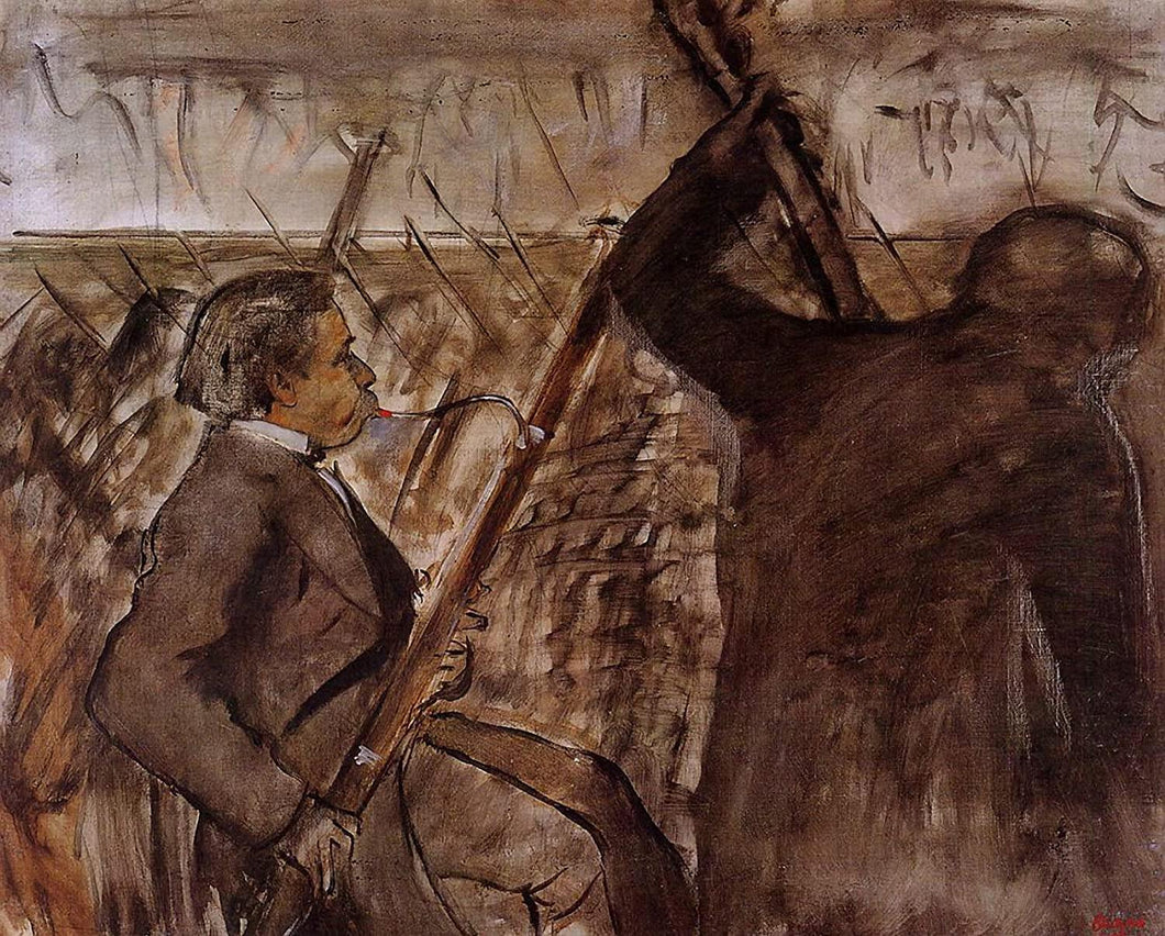 Músicos da Orquestra (Edgar Degas) - Reprodução com Qualidade Museu