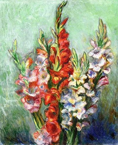 Gladiolas (Pierre-Auguste Renoir) - Reprodução com Qualidade Museu