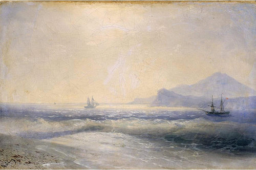Vista do mar (Ivan Aivazovsky) - Reprodução com Qualidade Museu