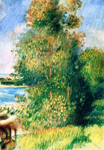 Paisagem das margens do rio (Pierre-Auguste Renoir) - Reprodução com Qualidade Museu
