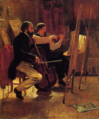 O estúdio (Winslow Homer) - Reprodução com Qualidade Museu