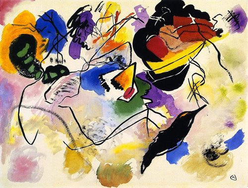 Estudo para a composição VII (Wassily Kandinsky) - Reprodução com Qualidade Museu